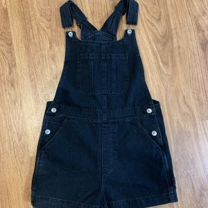AE Black Overall Shorts
